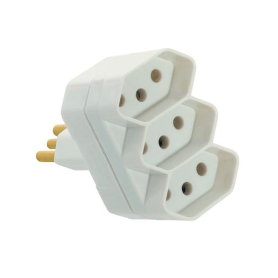 Imagem de Benjamim Plugue Padrão 2P+T com 3 Tomadas 20A 250V Fame