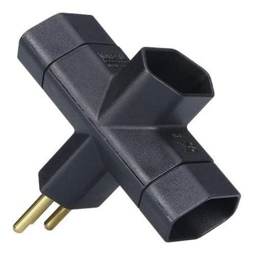 Benjamin Adaptador 3 Tomadas Pino T 2 Pinos Inmetro Nfe Menor preço em Benjamin Adaptador 3 Tomadas Pino T 2 Pinos Inmetro Nfe