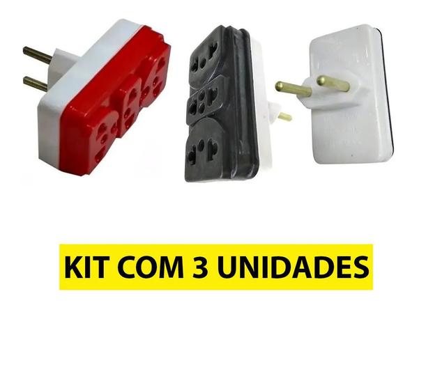 Benjamin Tomada 3 Entradas T Triplo 10a e 20a Padrão Novo Kit Com 3 un. Menor preço em Benjamin Tomada 3 Entradas T Triplo 10a e 20a Padrão Novo Kit Com 3 un.