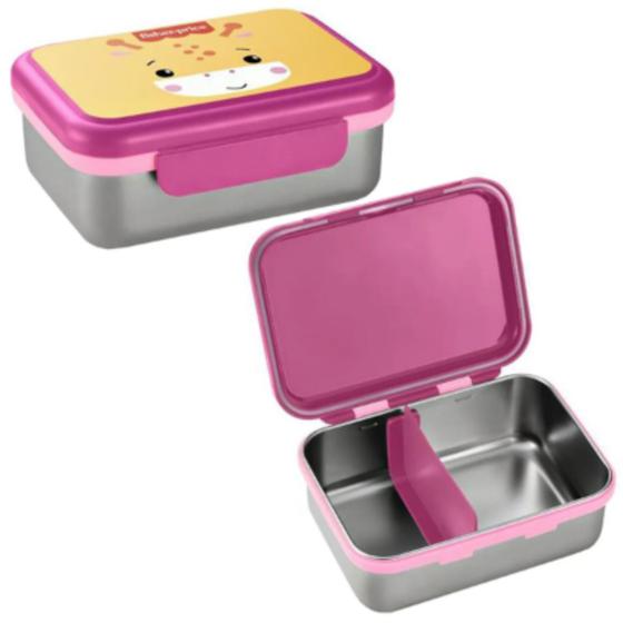 Imagem de Bento box aço inox hot & cold fresh - rosa - fisher price