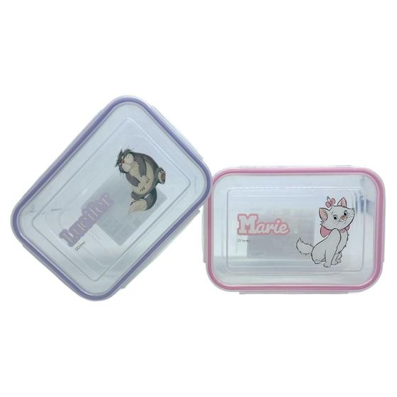 Imagem de Bento Box Marmita Disney Aristogatas Lúcifer e Marie Miniso