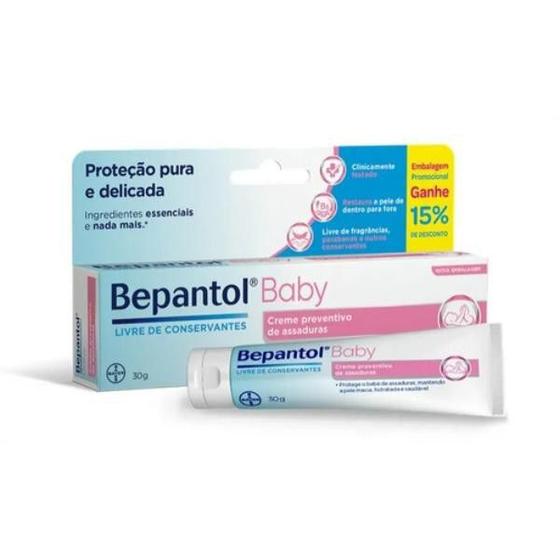 Imagem de Bepantol Baby Creme Preventivo de Assaduras 30g Pomada para assaduras Bepantol 30g embalagem promocional