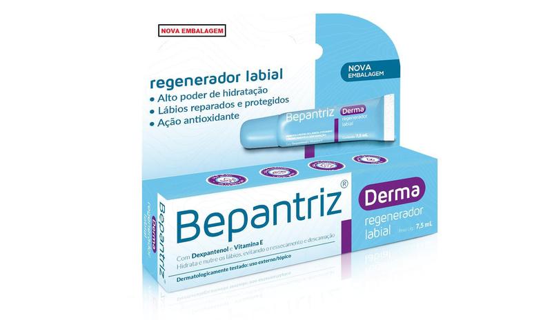 Imagem de Bepantriz Derma Regenerador Labial 7,5ml = Bepantol