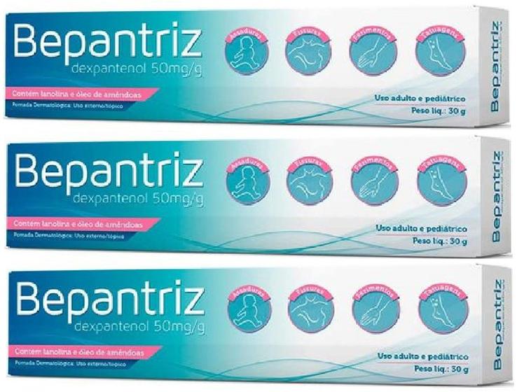 Imagem de Bepantriz Regeneradora kit c/3 pomada com dexpantenol preço