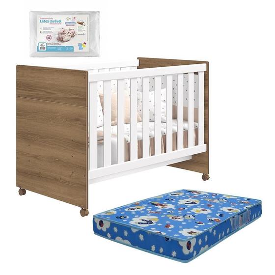 Imagem de Berço Americano Katatau com Colchão Physical e Travesseiro Baby - Reller Móveis