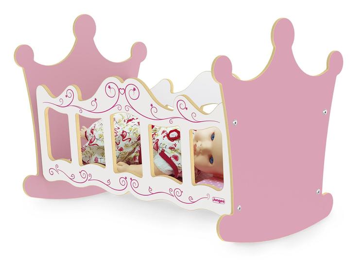 Imagem de Berço Bercinho de Balanço Boneca Brinquedo Princesas Junges