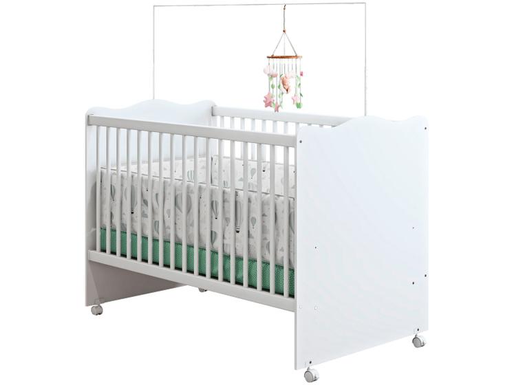 Berço Branco Móveis Estrela Baby Lolly