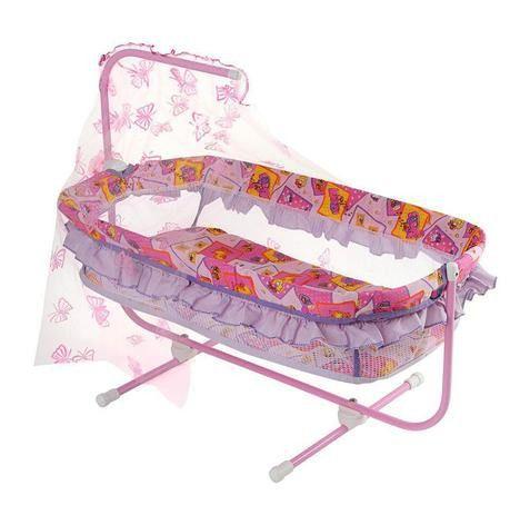 Berço com Balanço para Boneca Dobrável - Rosa - MEP Kids A2 Menor preço em Berço com Balanço para Boneca Dobrável - Rosa - MEP Kids A2