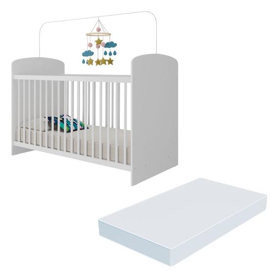 Imagem de Berço com Colchão Incluso Sonho Multimóveis BB0515C