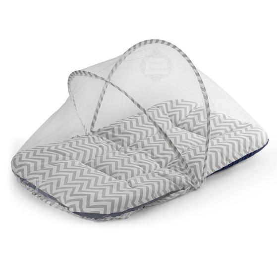 Imagem de Berco de bebe portatil mosquiteiro infantil tenda colchonete cercadinho cama dobravel
