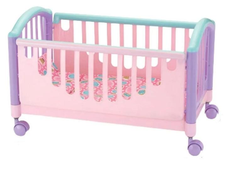 Berço De Brinquedo Infantil Rosa Meu Soninho da Monte Líbano - casa de boneca grande menina Imagem de Berço De Brinquedo Infantil Rosa Meu Soninho da Monte Líbano
