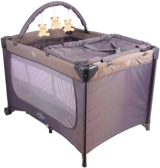 Imagem de Berço Joly Trocador Desmontável Mobile Baby Style (Cinza)