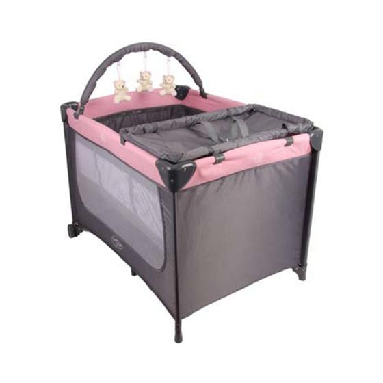 Berço Joly Trocador Desmontável Mobile Baby Style Rosa Menor preço em Berço Joly Trocador Desmontável Mobile Baby Style Rosa