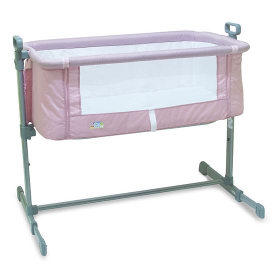 Imagem de Berço Lateral Side by Side Co Sleeper Baby Style - Rosa