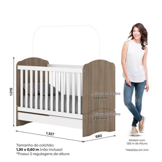 Berço Mini Cama Henn Bala De Menta 