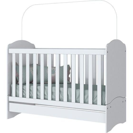 Imagem de Berco Mini Cama 3 Em 1 Bala De Menta Henn Branco