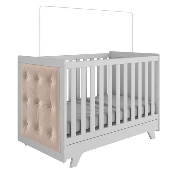 Imagem de Berço Mini cama com Capitonê Retrô Móveis Peroba