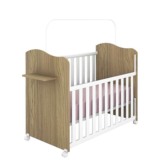 Berço Mini Cama Munique com Rodízios na cor Wengue/Branco Certificado pelo INMETRO - Moveis Canaã Menor preço em Berço Mini Cama Munique com Rodízios na cor Wengue/Branco Certificado pelo INMETRO - Moveis Canaã