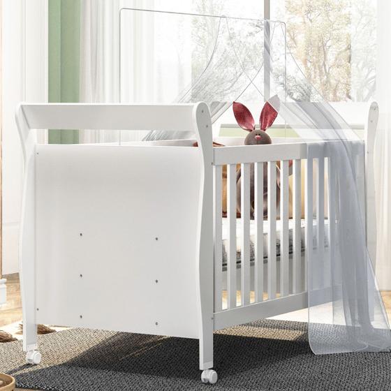 Imagem de Berço Mini Cama Slim 100% Mdf com Colchão Branco - Tigus