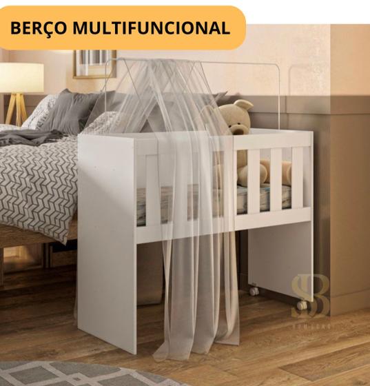 Imagem de Berço Moisés Multifuncional com Colchão