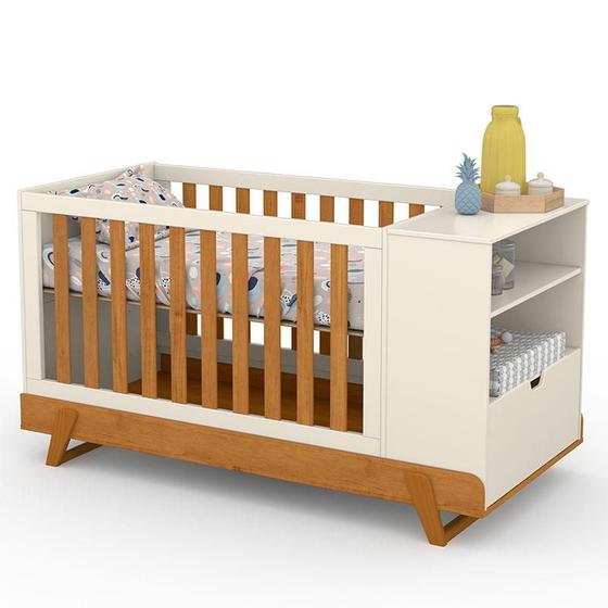 Imagem de Berço Multifuncional Bkids Off White Freijó Eco Wood - Matic