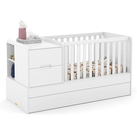 Berço Multifuncional Formare com Cama Auxiliar - Matic Móveis Menor preço em Berço Multifuncional Formare com Cama Auxiliar - Matic Móveis