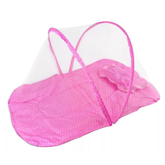Imagem de Berço ninho travesseiro acolchoado portátil dobrável tenda mosquiteiro anti-mosquito para bebê