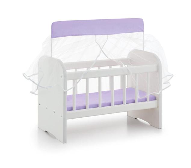 Imagem de Berço Para Boneca Com Enxoval Lilás - Sonno Baby