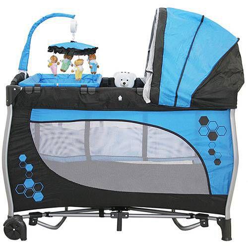 Berço Portatil Balanço Trocador E Chiqueirinho Baby Style - Berço ...