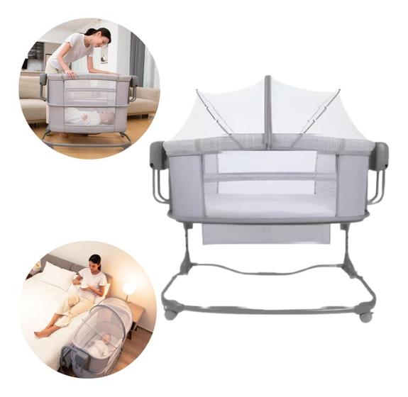 Imagem de Berço Techno Portátil 4 Em 1 Com Bluetooth Balanço Automático Mastela