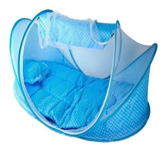 Berço Tenda Cercadinho Portátil Mosquiteiro Azul Menor preço em Berço Tenda Cercadinho Portátil Mosquiteiro Azul