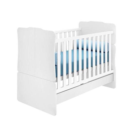 Imagem de Berço Vira Mini Cama Sonho Encantado Branco - Qmovi