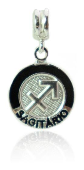 Imagem de Berloque Charm Signo Zodiaco Prata Legitima 925