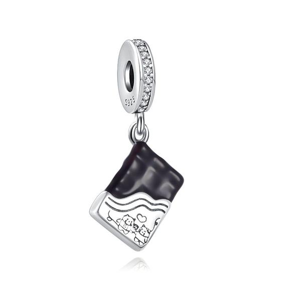 Imagem de Berloque I LOVE CHOCOLATE em Prata S925 para pulseiras modelo Pandora ou Vivara