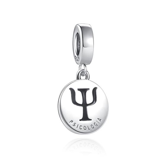 Imagem de Berloque PINGENTE PSICOLOGIA em Prata S925 para pulseiras modelo Pandora ou Vivara