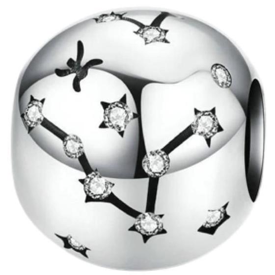 Imagem de Berloque Pingente Signo Peixes Charm Pulseira Joia Prata 925