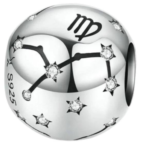 Imagem de Berloque Pingente Signo Virgem Charm Pulseira Joia Prata 925