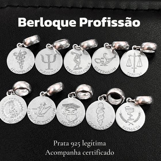 Imagem de Berloque profissões prata 925 legítima pingente berloque