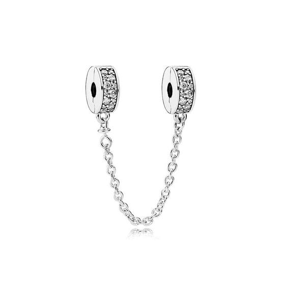 Imagem de Berloque TRAVA REDONDO COM BORRACHINHA em Prata S925 para pulseiras modelo Pandora ou Vivara