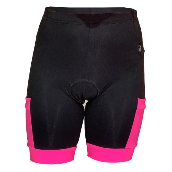 Imagem de Bermuda acolchoada Infantil Shorts Para Ciclismo Bike Pedal Mtb Poliamida Bolso Colorido, Proteção UV