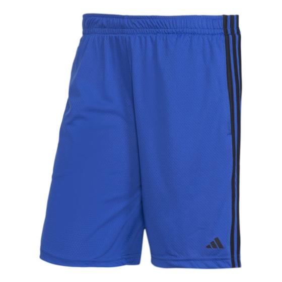 Imagem de Bermuda Adidas 3-Stripes Aeroready Cor: Azul E Preto - Tamanho: G