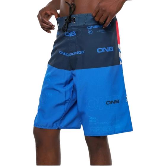 Imagem de Bermuda Boardshort Masculina Onbongo Brand Azul Marinho D986A