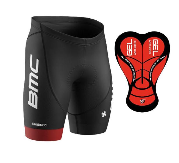 Imagem de Bermuda Ciclismo Forro Gel D80 Preto Mtb Bike Shorts Bmc