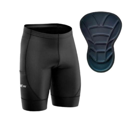 Imagem de Bermuda Ciclismo Masculina Forro com 2 Bolsos Short Bike