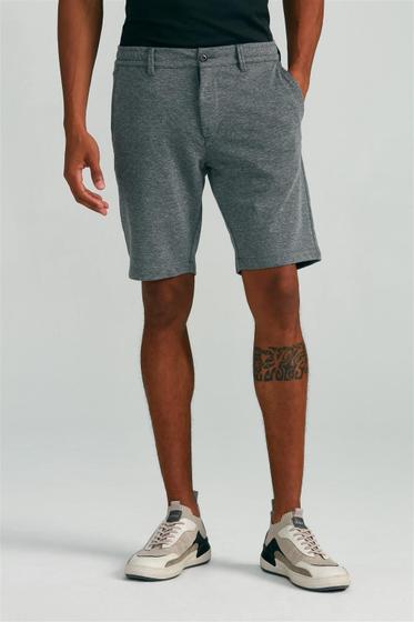 Imagem de Bermuda Comfy Moletom Slim Fit - Cinza Chumbo