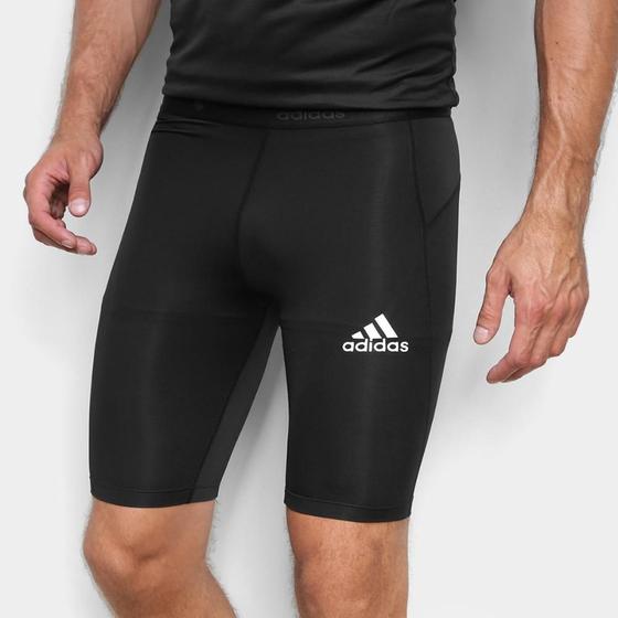 Bermuda Compressão Adidas TechFit Masculina Menor preço em Bermuda Compressão Adidas TechFit Masculina
