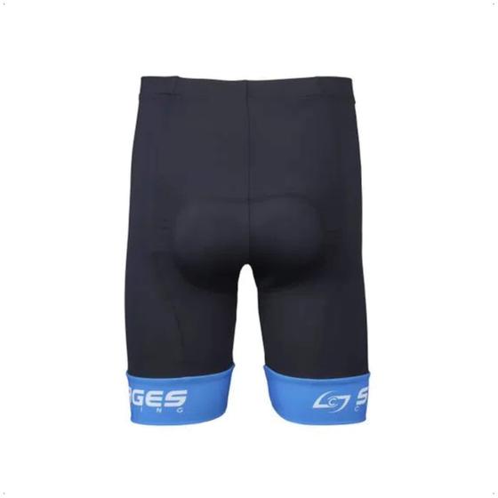 Imagem de Bermuda de Ciclismo Stages Masculina Preto Forro Bidensidade Proteção UV50+ Confortável Atrio