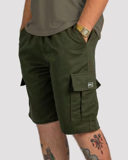 Imagem de Bermuda DR7 Street Cargo Logo Classic - Verde Musgo