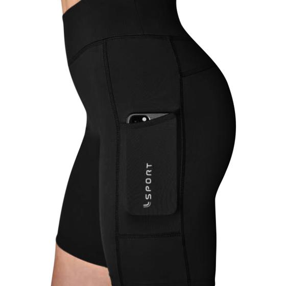 Bermuda Feminina Com Bolso Corrida e Treino Sport Academia Lupo Menor preço em Bermuda Feminina Com Bolso Corrida e Treino Sport Academia Lupo