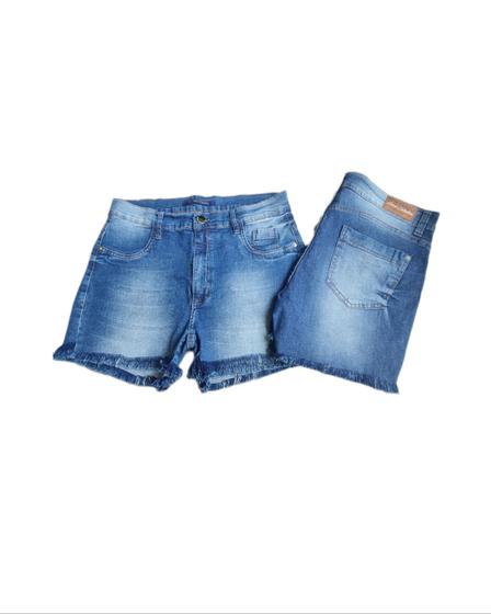 Imagem de Bermuda Feminina Jeans Cintura Alta -shorts Lets Denim 5600